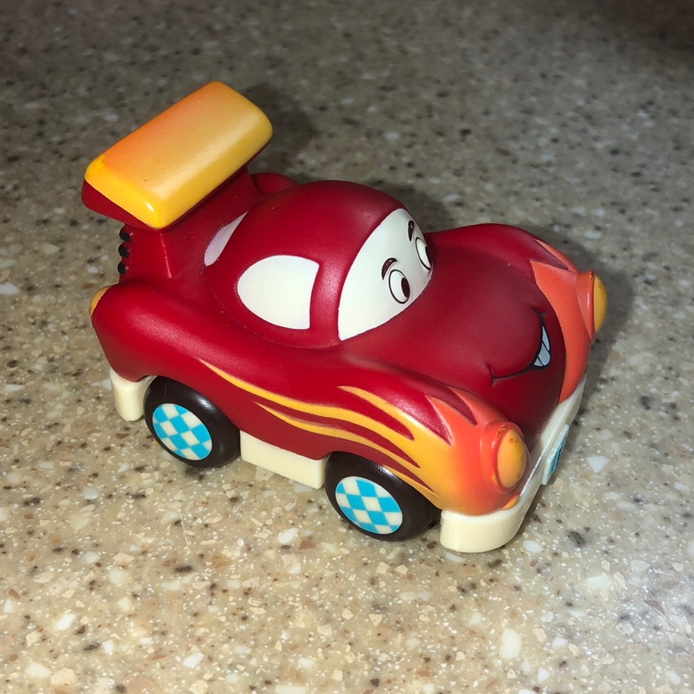 My B Toys, red race 🚘 pull back car
